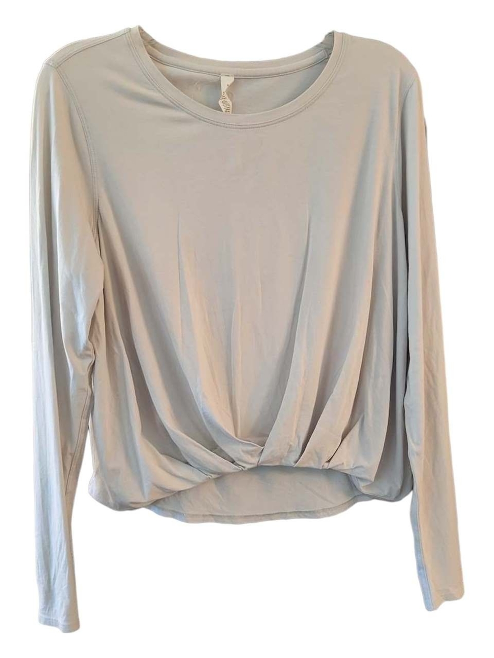 Lululemon Athletica Pleats and Thank you Long Sleeve Shirt In 'Vapor' - Size 8 - Picture 3 of 6